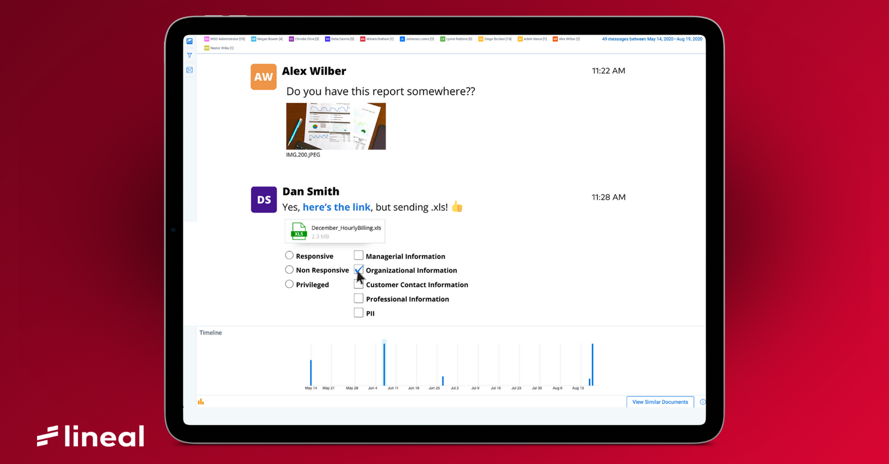ChatCraft chat data review within Relativity
